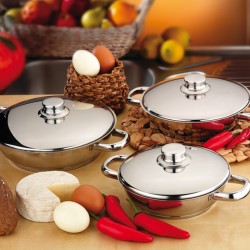 Gülsan Omlet Çelik Set (Çelik Kapak) 6 Parça